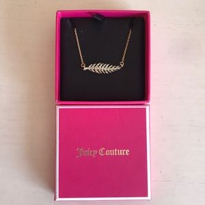 Juicy Couture Adjustable Feather Necklace